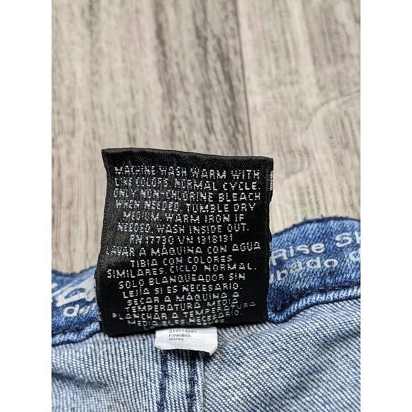 (3/$35)Mossimo Size 2R Mid Rise Skinny Distressed Power Stretch Denim Blue Jeans - Picture 5 of 10